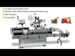 Μηχανή Ετικέτας Ampoule και Φιαλίδων Ετικέτα υψηλής ακρίβειας με οθόνη αφής και PLC
