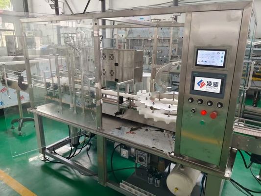 Αγορά Αυτόματη μηχανή πλήρωσης υγρού φιαλιδίου και κάλυψης (50 ml - 500 ml) με κεραμικές αντλίες και σύστημα ελέγχου σερβο σε απευθείας σύνδεση κατασκευή