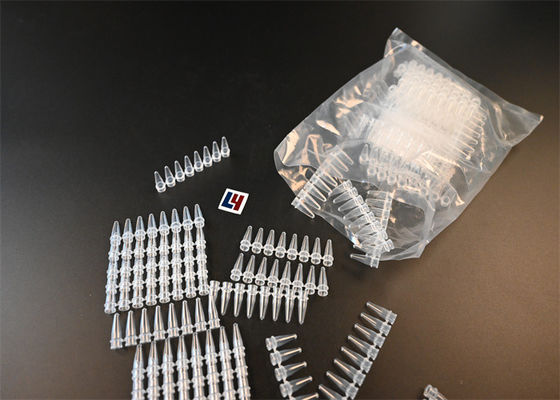 Καλή τιμή. Εργαστήριο ακρίβειας 8 ταινίες PCR πλαστικό σωλήνα 0,2 ml λεπτού τοιχώματος σε απευθείας σύνδεση