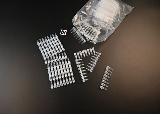 Καλή τιμή. Εργαστηριακοί σωλήνες 0, 2 ml PCR σωλήνες με καπάκια σε απευθείας σύνδεση