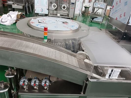 Η συσκευή πλύσης φιαλιδίων και συσκευασιών με υπερηχογράφηση LYQCL-120 Εξαιρετική απόδοση για γυάλινα δοχεία 20 ml χωρητικότητας 25000 BPH