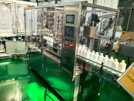 Μηχανή Γεμίσματος Υγρών για Πλαστικά/Γυάλινα Μπουκάλια 100-500ml με Αυτόματη Λειτουργία: Χωρίς Μπουκάλι - Χωρίς Πλύσιμο, Χωρίς Πίεση, Χωρίς Γέμισμα, Χωρίς Κλείσιμο, Χωρίς Σταμάτημα